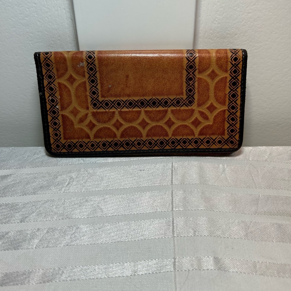 Elegant Brown Patterned Women's Clutch